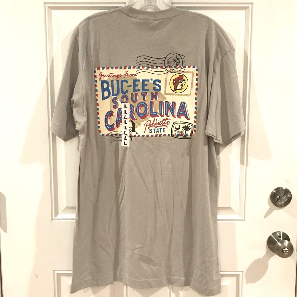 New BUC-EE’S Greetings From Buc-ee's South Carolina Postcard Tee NWT - Picture 7 of 11